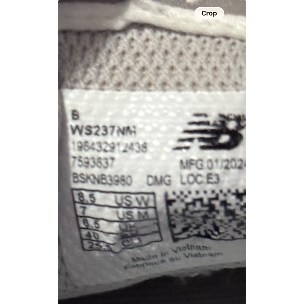 New Balance 237 Mens 7 D Grey White Lifestyle Sneakers Shoes Casual MS237GE - Picture 7 of 7